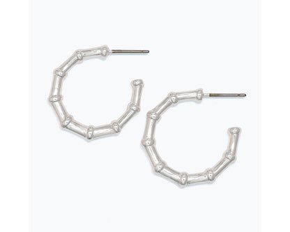 Bamboo Hoop Earrings