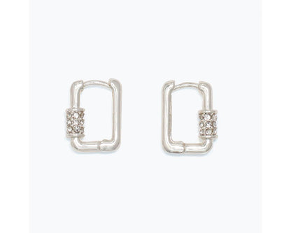 Huggies with Crystals Earrings