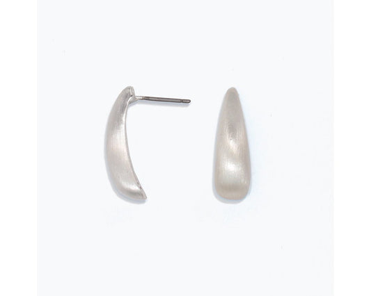 Burnished Silver Drop Earrings