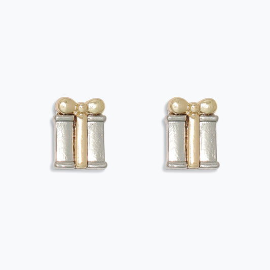 Two Tone Present Earrings