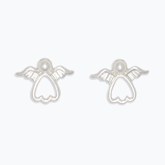 Silver Angel Earrings