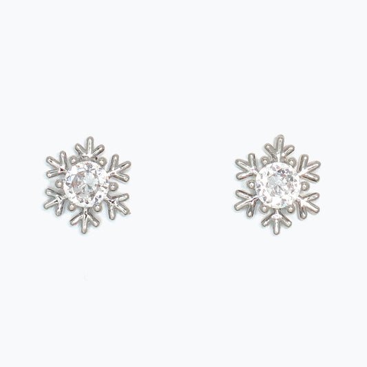 Silver Snowflake Earrings