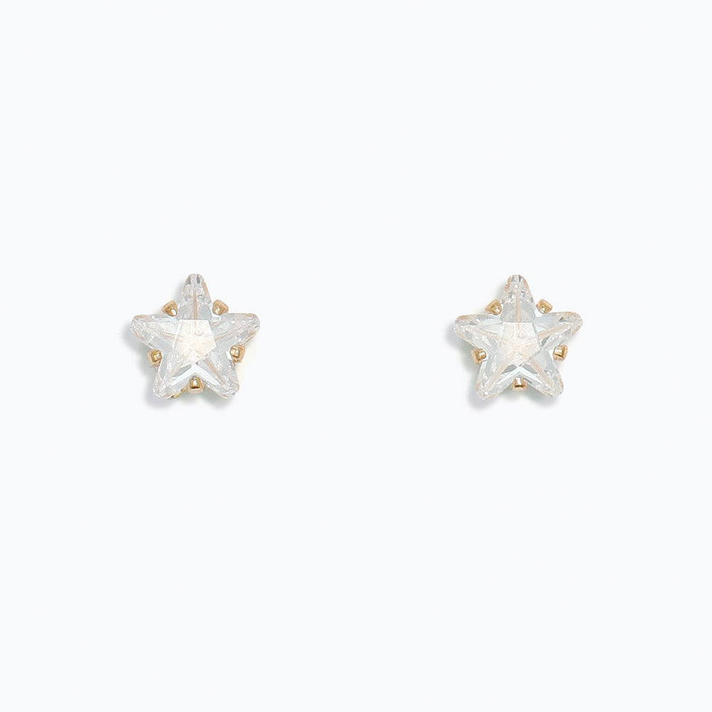 Sparkling CZ Star Earrings