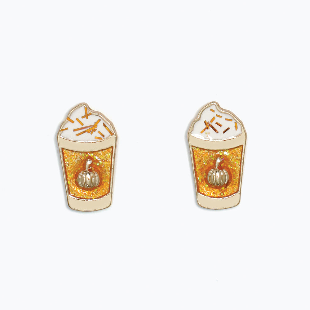 Pumpkin Spice Latte Earrings