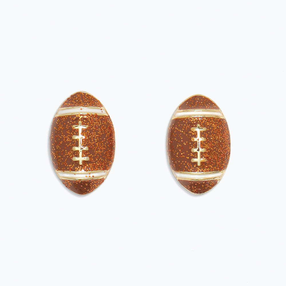 Glam Football Earrings