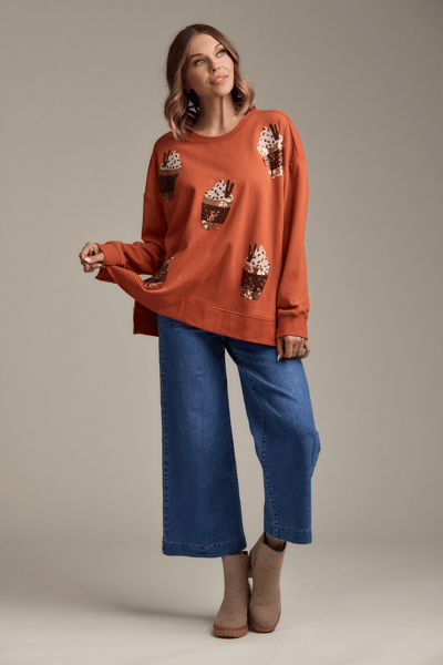 Fall Sparkle One Size Sweatshirt