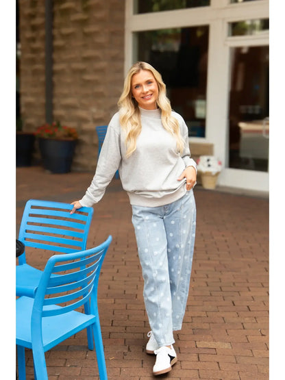 Mock Neck Sweatshirt | 4 Colors Available