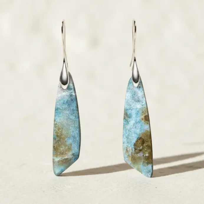 Heavenly Amazonite Hook Earrings