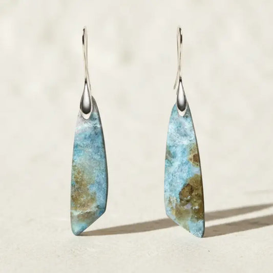 Heavenly Amazonite Hook Earrings