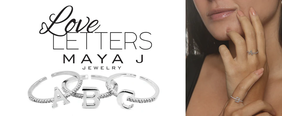 Adjustable Love Letter Yellow Gold Ring | Y