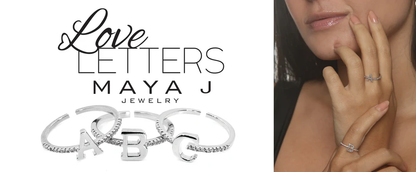 Adjustable Love Letter Yellow Gold Ring | Y