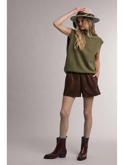 Mock Neck Sweater Vest