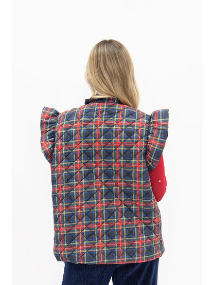 Plaid Puffer Vest