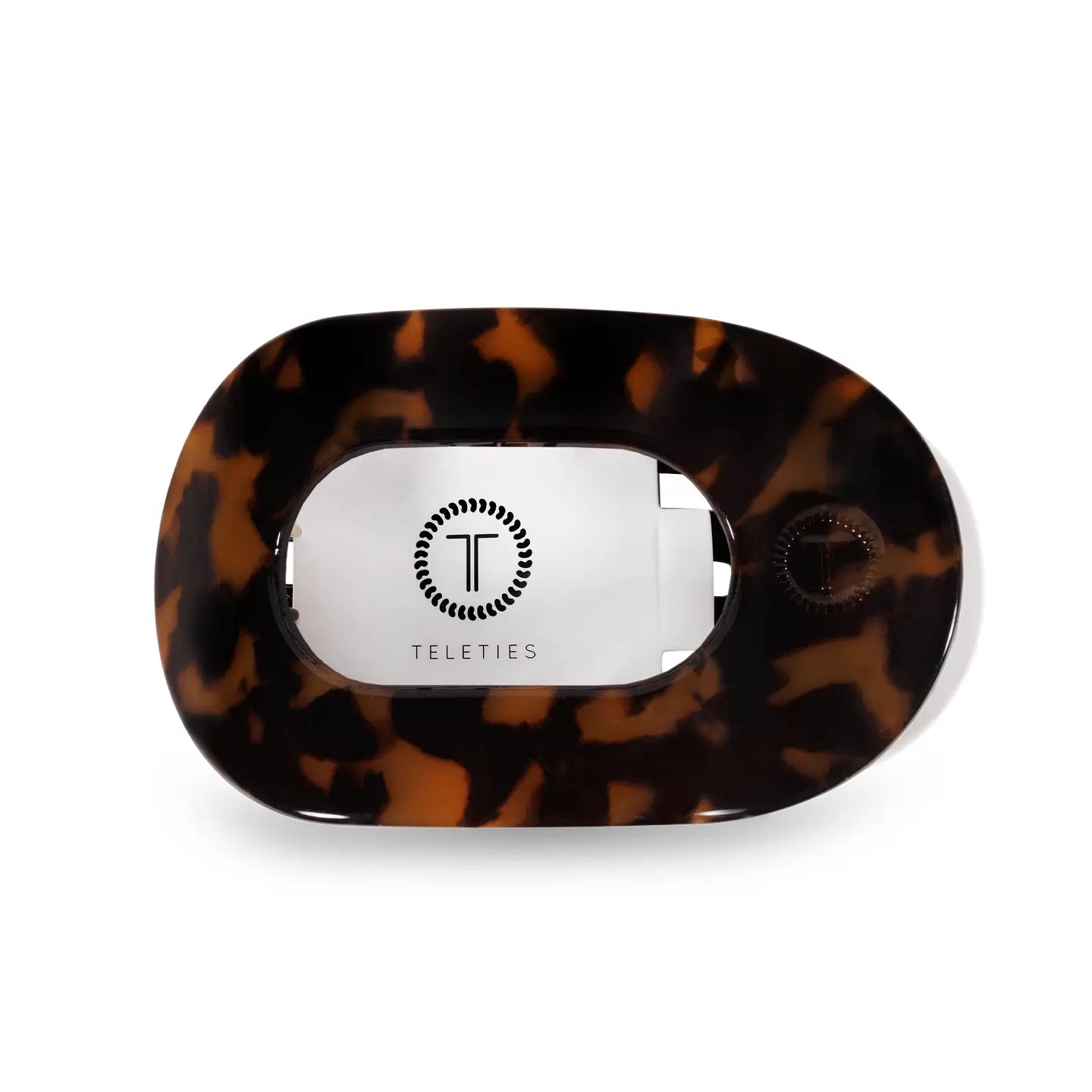 Round Flat Hair Clip | Tortoise | Medium