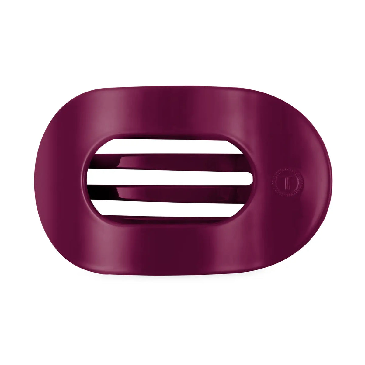 Flat Round Hair Clip | Mulberry |  Medium