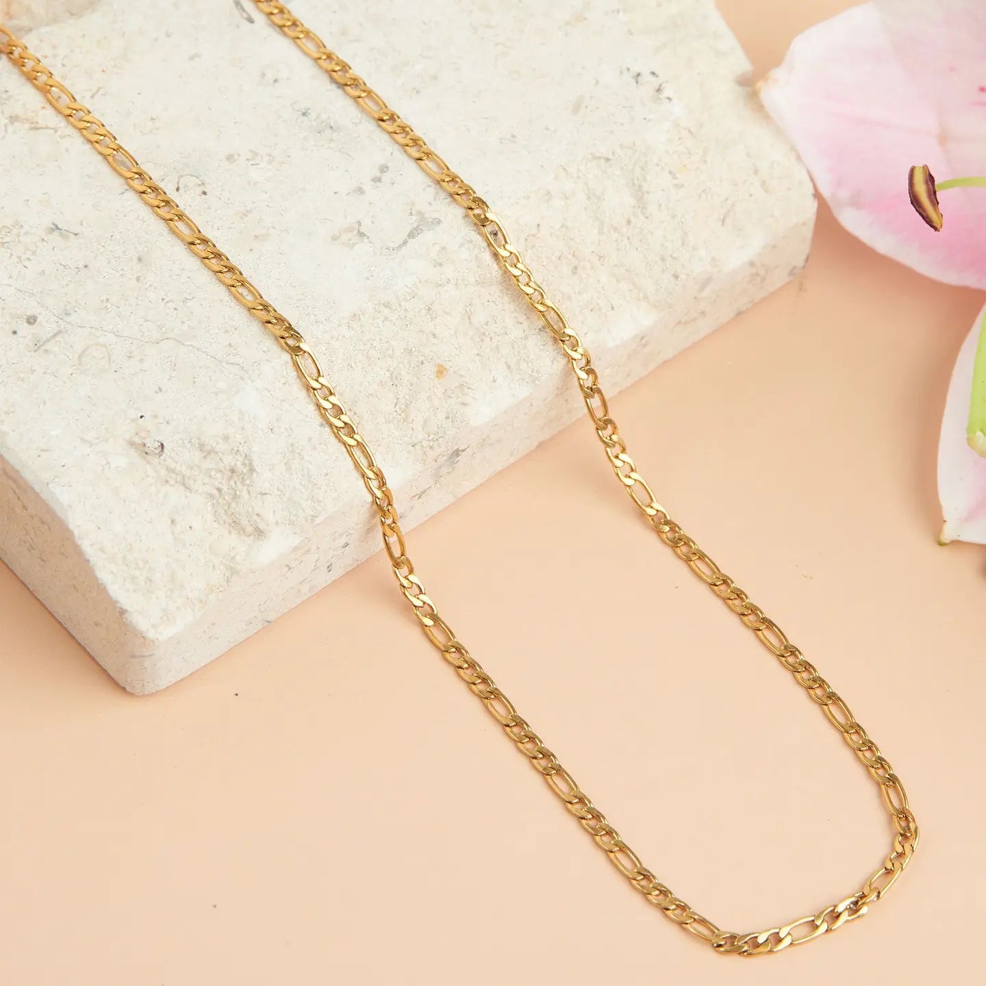 Narelle Waterproof 16" Figaro Chain Necklace