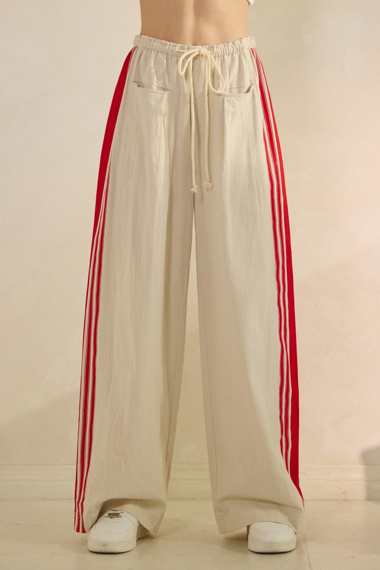 Sport Striped Wide Legged Pants