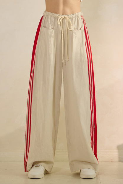 Sport Striped Wide Legged Pants