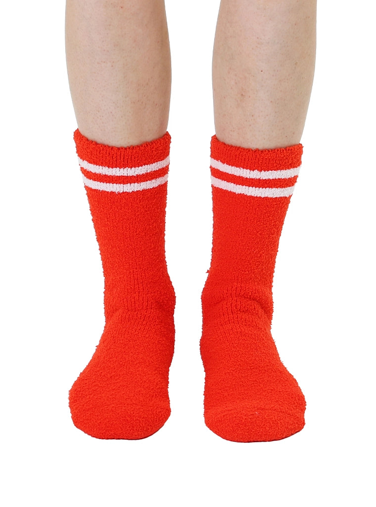 Santa Baby Fuzzy Crew Socks