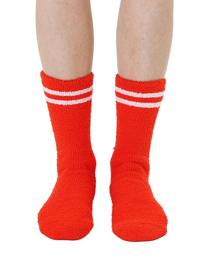 Santa Baby Fuzzy Crew Socks