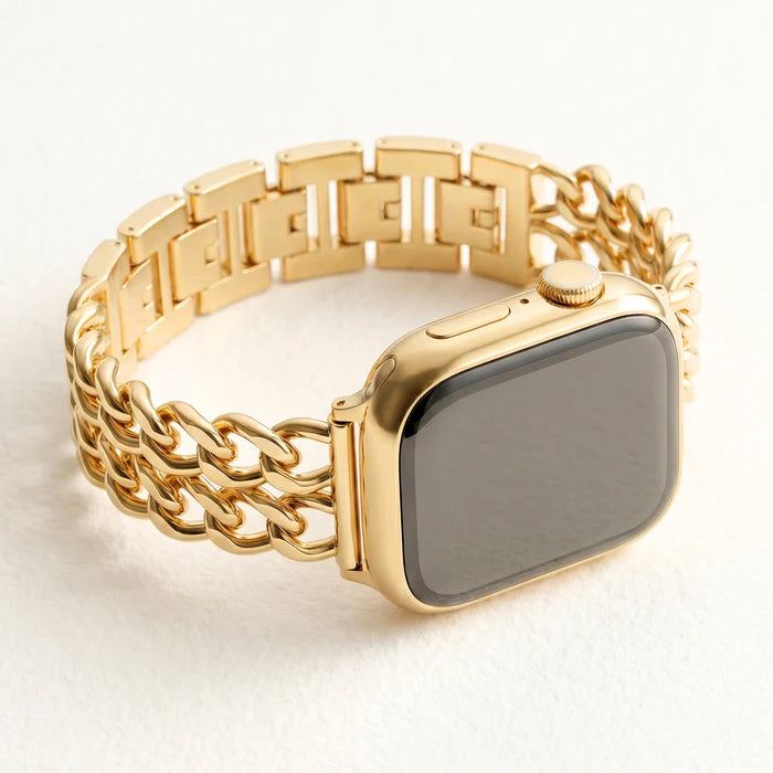 Gold Curve Luxury Apple Watch Strap