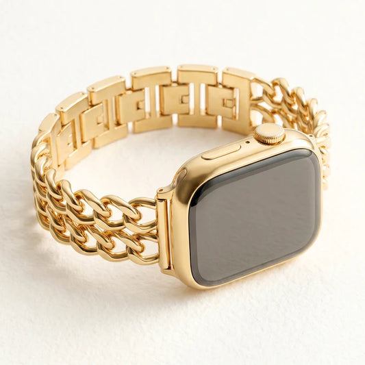 Gold Curve Luxury Apple Watch Strap