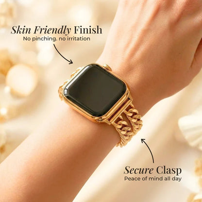 Gold Curve Luxury Apple Watch Strap