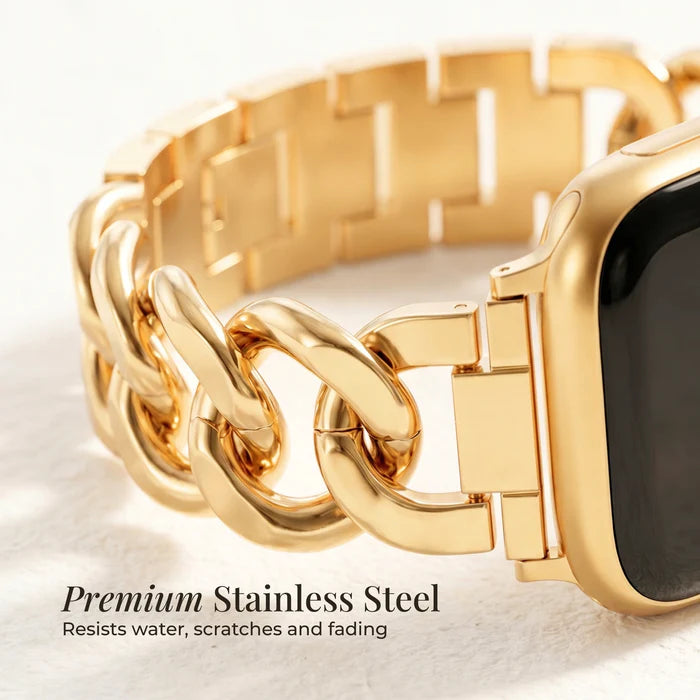 Gold Woven Luxury Apple Watch Strap