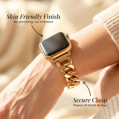 Gold Woven Luxury Apple Watch Strap