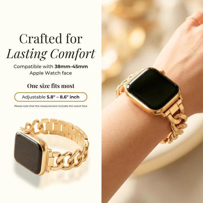 Gold Woven Luxury Apple Watch Strap