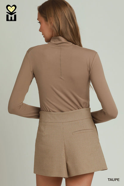 Pulse Knit Mock Neck Long Sleeve Top | 2 Colors Available