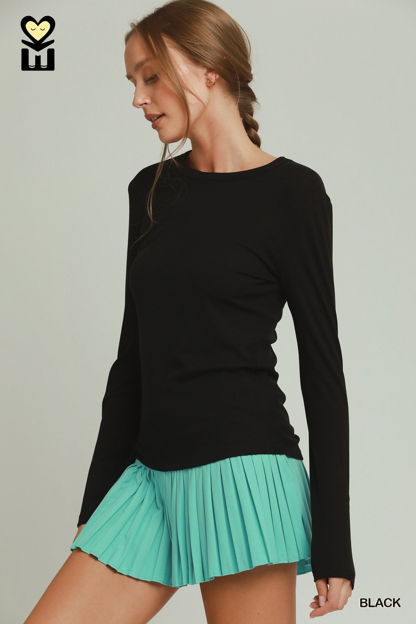 Lyocell Ribbed Long Sleeve Top | 3 Colors Avavilable