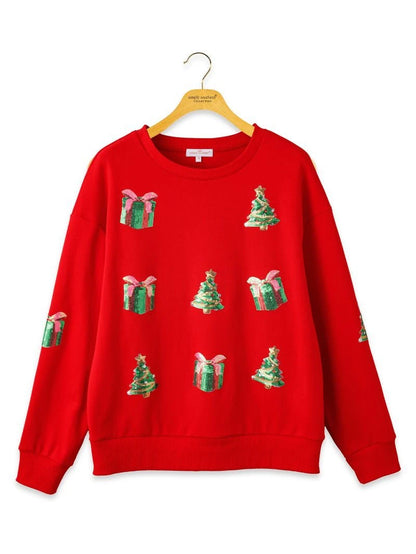 Glistening Applique Crew