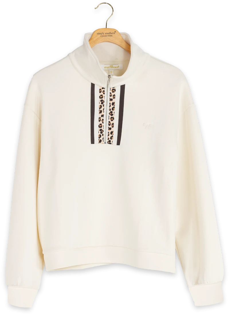 Soft Side Stripe Lounge Top
