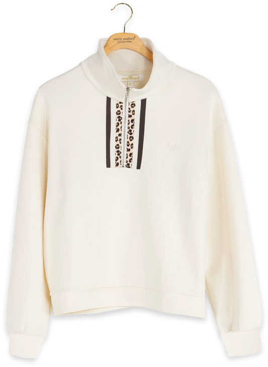 Soft Side Stripe Lounge Top