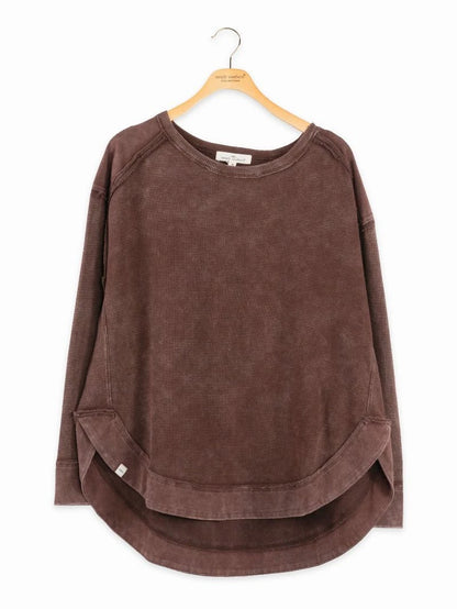 Great Lakes Waffle Pullover Top