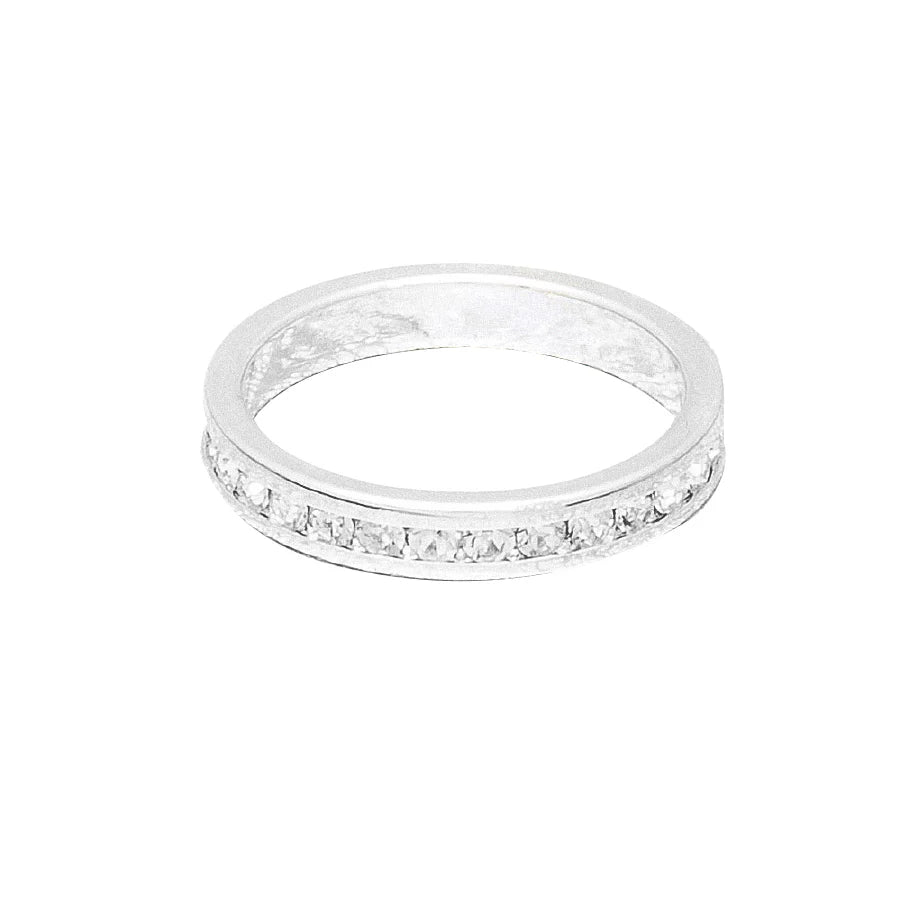 April (Diamond) White Gold Ring | Size 10