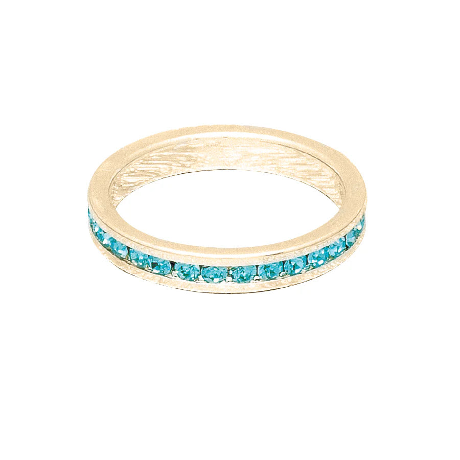 December (Turquoise) Yellow Gold Ring | Size 10