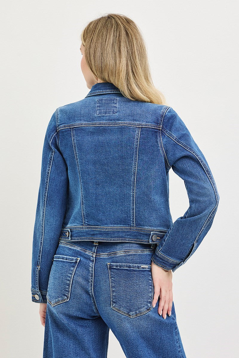 Basic Fitted Denim Jacket