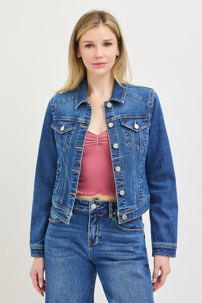 Basic Fitted Denim Jacket