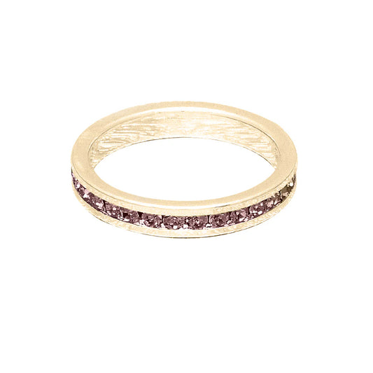 February (Amethyst) Yellow Gold Ring | Size 8