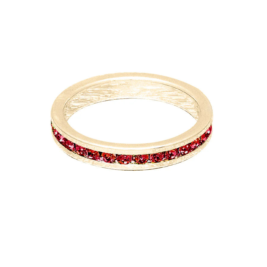 July (Ruby) Yellow Gold Ring | Size 6