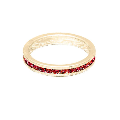 July (Ruby) Yellow Gold Ring | Size 6