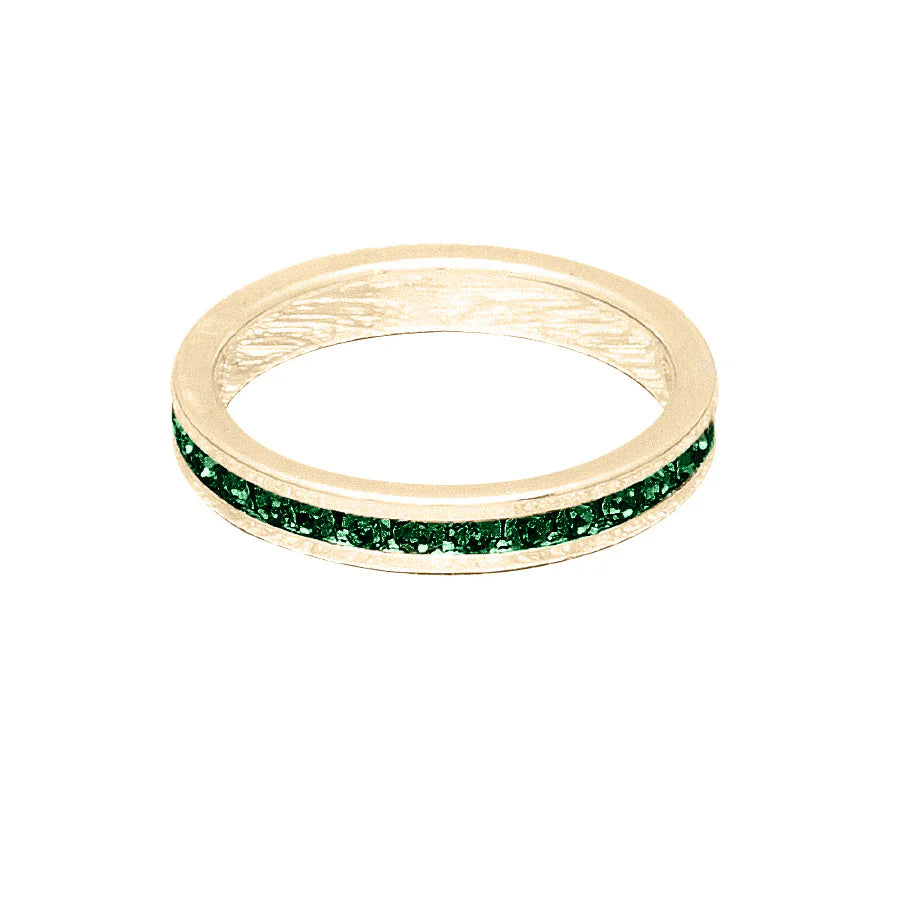 May (Emerald) Yellow Gold Ring | Size 9