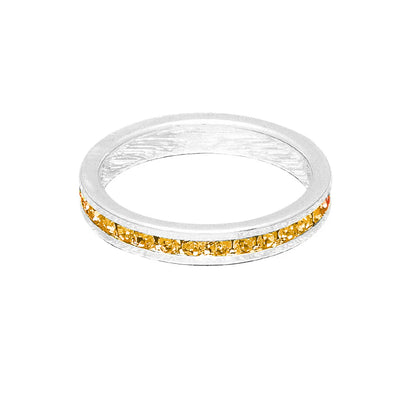 November (Topaz) White Gold Ring | Size 5