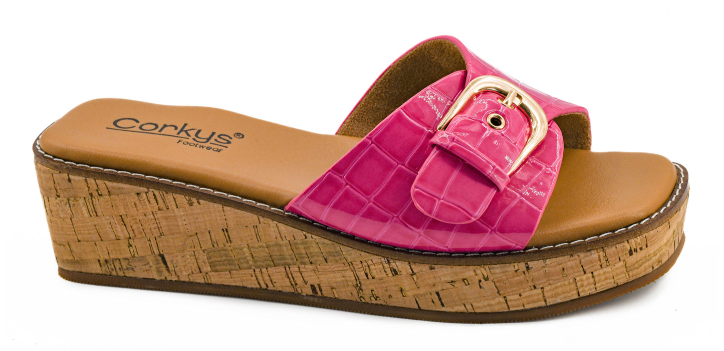 Pink Reality Patent Croco