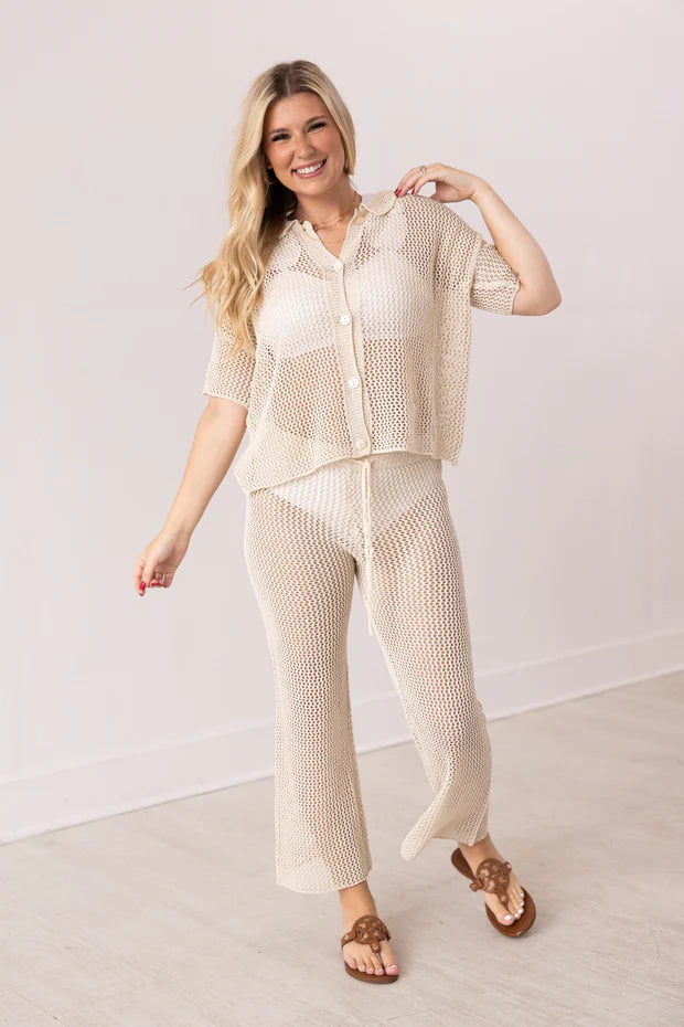 Cover-Up Crochet Pants