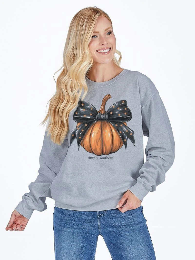Pumpkin Bow Sweatshirt