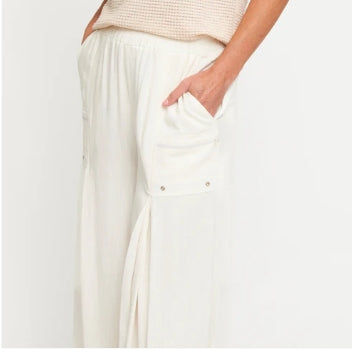 Afton Wide Leg Side Zipper Pants | 2 Colors Available