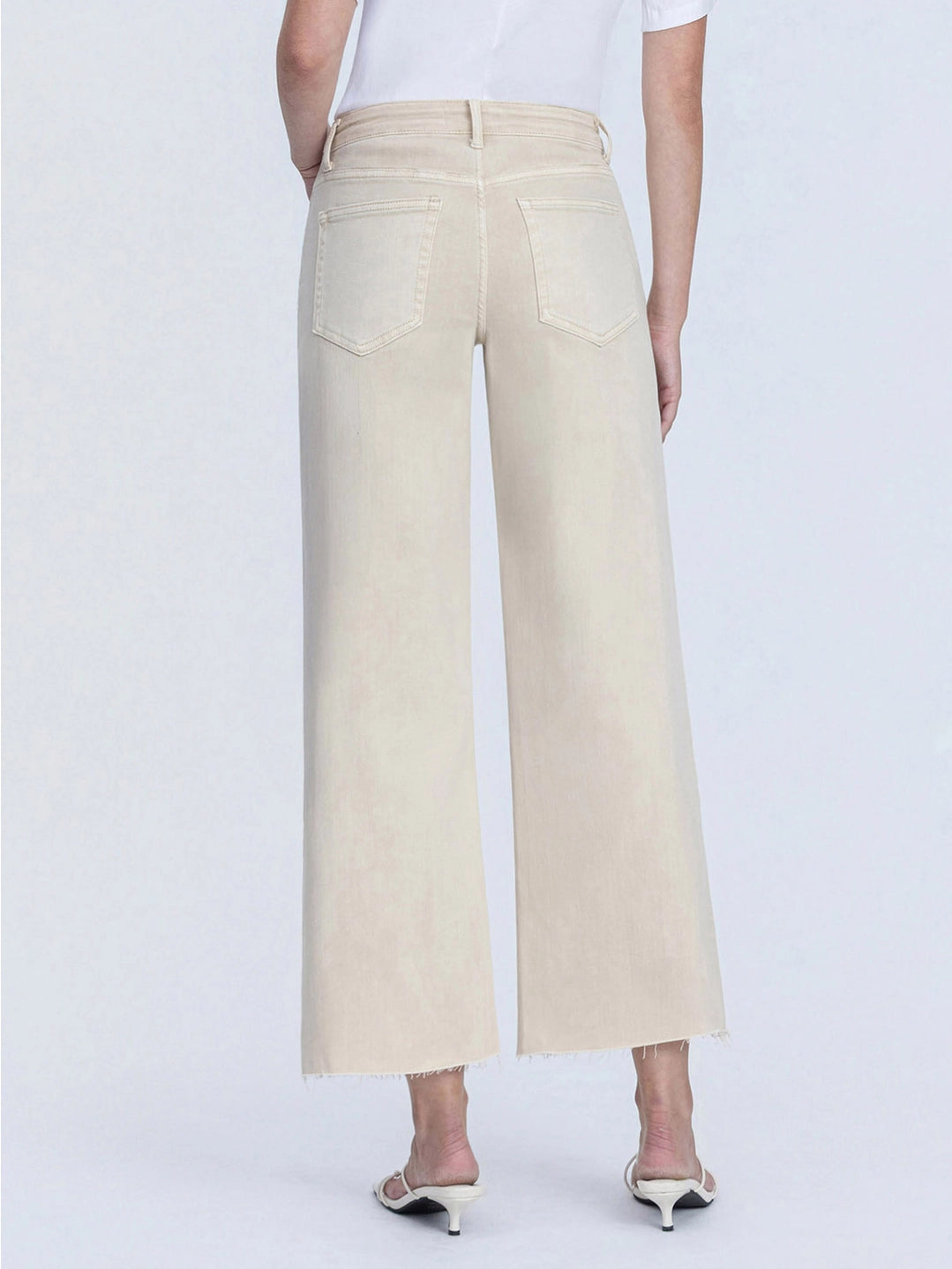 High Rise Crop Wide Straight Leg Jeans